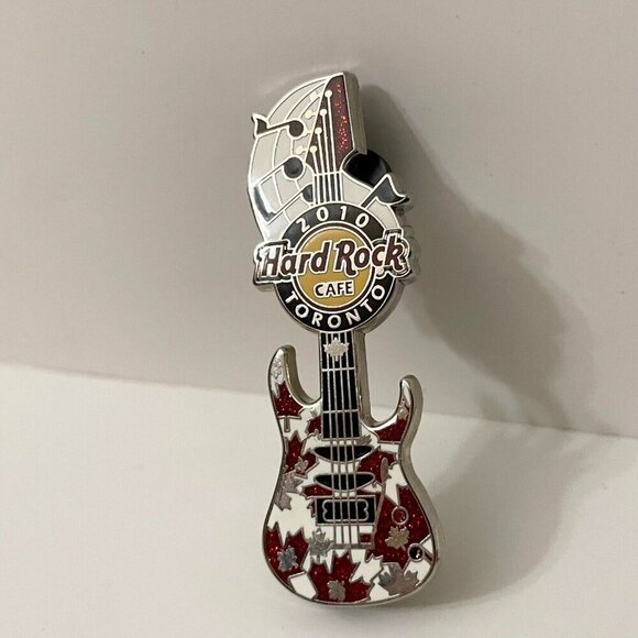 2010 Hard Rock Cafe Pin Toronto Maple Leaf Guitar - Picture 2 of 8